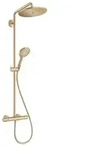 Hansgrohe Croma-Select Duschsystem mit Thermostatarmatur Geb&uuml;rstete Bronze...