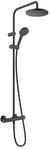 Hansgrohe Vernis Blend Duschsystem mit Thermostatarmatur Schwarz Matt 26276670