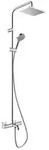 Hansgrohe Vernis Shape Duschsystem mit Thermostatarmatur Chrom 26098000