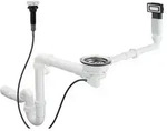 Hansgrohe Siphon f&uuml;r Sp&uuml;lbecken 62,5 cm Edelstahl 43931800