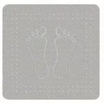 Kleine Wolke Rutschfeste Unterlage Foot Grau Kunststoff 4388189005