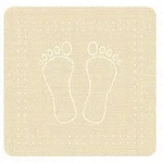 Kleine Wolke Rutschfeste Unterlage Foot sandbraun Kunststoff 4388226005