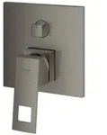 GROHE Eurocube Dusch- und Badewannenarmaturen Geb&uuml;rstetes Hard Graphite...