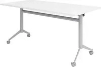 HAMMERBACHER Mehrzwecktisch KF 16 wei&szlig; rechteckig, T-Fu&szlig;-Gestell silber, 160,0 x
