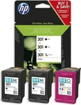 HP E5Y87EE, HP 301(E5Y87EE) schwarz, color Druckerpatronen, 3er-Set