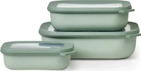 MEPAL Frischhaltedosen-Set Cirqula gr&uuml;n 0,5/ 1,0/ 2,0 l, 1 Set nordic sage