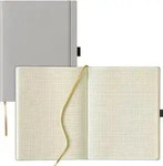 Lediberg Notizbuch Tucson ca. DIN A4 kariert, silbergrau Hardcover 240 Seiten,...