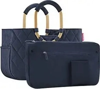 reisenthel Einkaufskorb loopshopper M Kunstfaser frame rhombus midnight gold