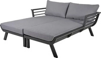 Garden Pleasure Sonnenliege DELIA grau Aluminium