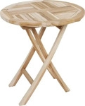 Garden Pleasure Gartentisch JAVA natur rund &Oslash;70 x &Oslash;70 x 75,0 cm