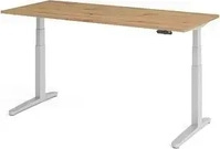 HAMMERBACHER XBHM19 elektrisch h&ouml;henverstellbarer Schreibtisch asteiche rechteckig,