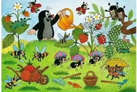 Ravensburger Der kleine Maulwurf Der Maulwurf im Garten Puzzle, 2 x 24 Teile