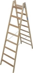 KRAUSE Stehleiter beidseitig STABILO natur 2x 8 Sprossen, H: 240,0 cm