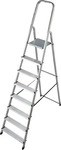 KRAUSE Stehleiter einseitig CORDA silber 8 Stufen, H: 240,0 cm