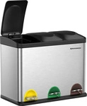 SONGMICS M&uuml;lltrenner 3x 15,0 l edelstahl, 1 St.