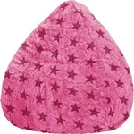 SITTING POINT Fluffy Stars XL Sitzsack pink