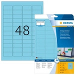Herma 4368, HERMA Etiketten 4368 blau 45,7 x 21,2 mm, 20 Blatt