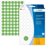 Herma 2235, HERMA Klebepunkte 2235 gr&uuml;n &Oslash; 13,0 mm, 2.464 St.