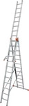 KRAUSE Vielzweckleiter MONTO Tribilo silber 3x 12 Sprossen, H: 356,0 cm