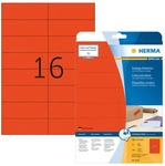 Herma 4552, HERMA Etiketten 4552 rot 105,0 x 37,0 mm, 20 Blatt