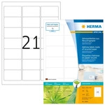 HERMA Etiketten wei&szlig; 63,5 x 38,1 mm, 80 Blatt