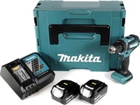 makita DDF485RTJ Akku-Bohrschrauber-Set 18,0 V, mit 2 Akkus blau/schwarz