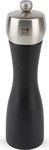 PEUGEOT Salzm&uuml;hle Fidji schwarz, silber H&ouml;he: 20,0 cm, 1 St. schwarz/silber