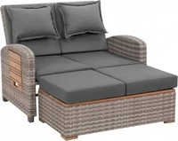 greemotion Loungesofa Bahia Tobago grau Kunststoff, Metall, 9-teilig