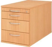HAMMERBACHER TC30 Rollcontainer buche 4 Ausz&uuml;ge 42,8 x 80,0 x 51,2 cm