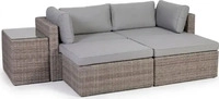 greemotion Loungegruppe Palma grau Kunststoff, Metall, 13-teilig
