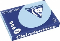 Clairefontaine Kopierpapier Troph&eacute;e eisblau DIN A3 80 g/qm 500 Blatt