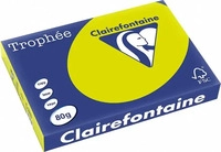 Clairefontaine Kopierpapier Troph&eacute;e neongr&uuml;n DIN A3 80 g/qm 500 Blatt