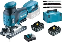 makita DJV181RTJ Akku-Stichs&auml;ge 18,0 V, mit 2 Akkus blau/schwarz