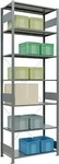 SCHULTE Schwerlastregal MULTIplus 150 12752 silber 100,0 x 50,0 x 300,0 cm