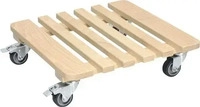 WAGNER design yourself Pflanzenroller GH 0329 Holz hellbraun quadratisch 38,0 x 38,0