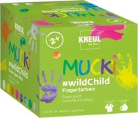 KREUL MUCKI #wildChild Fingerfarben farbsortiert, 8 St.