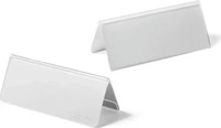 DURABLE Tischnamensschilder transparent 15,0 x 6,1 cm, 10 St.