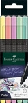 FABER-CASTELL Grip Pastell Fineliner farbsortiert 0,4 mm, 5 St.