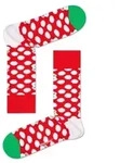 Happy socks 2P Big Dot Snowman Sock Rot Muster Baumwolle Gr 36/40