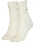 Tommy Hilfiger 2P Classic Small Stripe Socks Vanille Gr 35/38 Damen