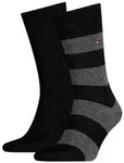 Tommy Hilfiger 2P Men Rugby Sock Schwarz Gr 39/42 Herren