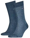 Tommy Hilfiger 2P Men Sock Stripe Jeansblau Gr 39/42 Herren