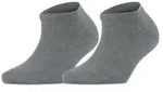 Falke 2P Women Casual Happy Sneaker Sock Grau Gr 35/38 Damen