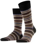 Falke Microblock Socks Schwarz gestreift Baumwolle Gr 39/40 Herren
