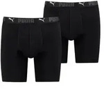 Puma 2P Sport Cotton Long Boxer Schwarz Baumwolle Small Herren