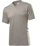 Stedman Classic V-Neck Men T-shirt Dunkelgrau Baumwolle Medium Herren