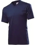 Stedman Classic V-Neck Men T-shirt Marine Baumwolle Medium Herren
