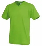 Stedman Classic V-Neck Men T-shirt Hellgr&uuml;n Baumwolle Medium Herren