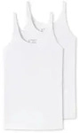 Schiesser 2P 95-5 Organic Tank Top Wei&szlig; Baumwolle 36 Damen