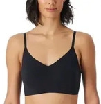 Schiesser BH Invisible Soft Bustier Padded Bralette Schwarz 36 Damen